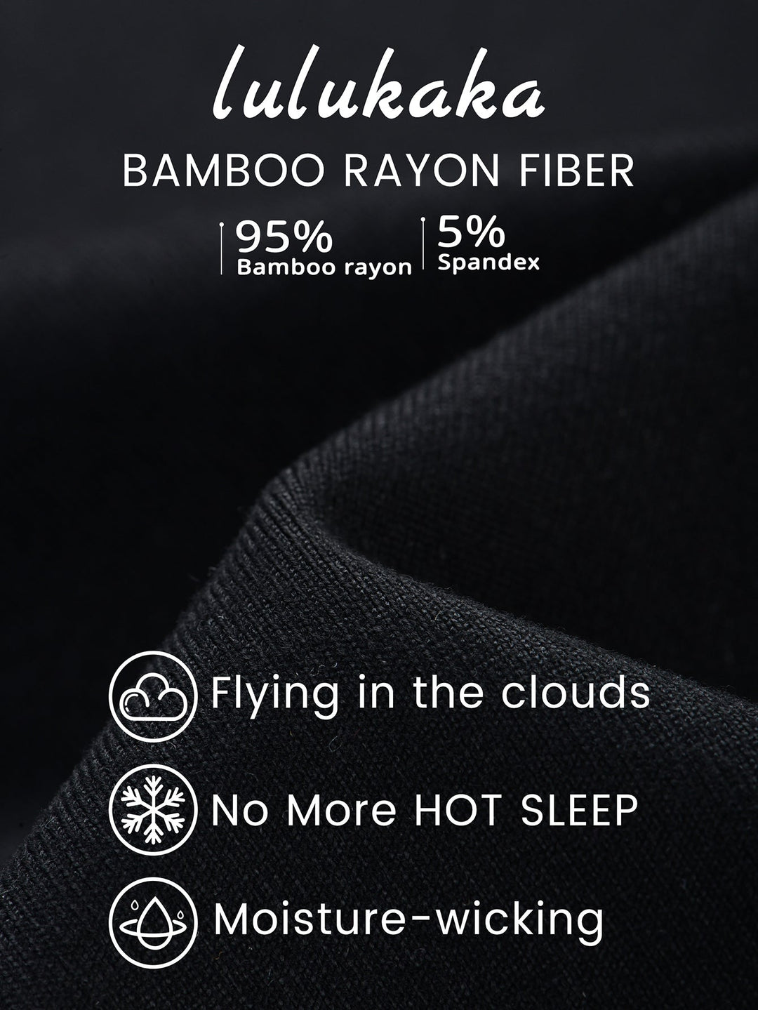 Women Bamboo Viscose Pajama Sets Ruffled Cuff Hem Long Sleeve Fancy Yarn 2 Piece Loungewear Loose Fit Drop Shoulder - MOSSRIVER