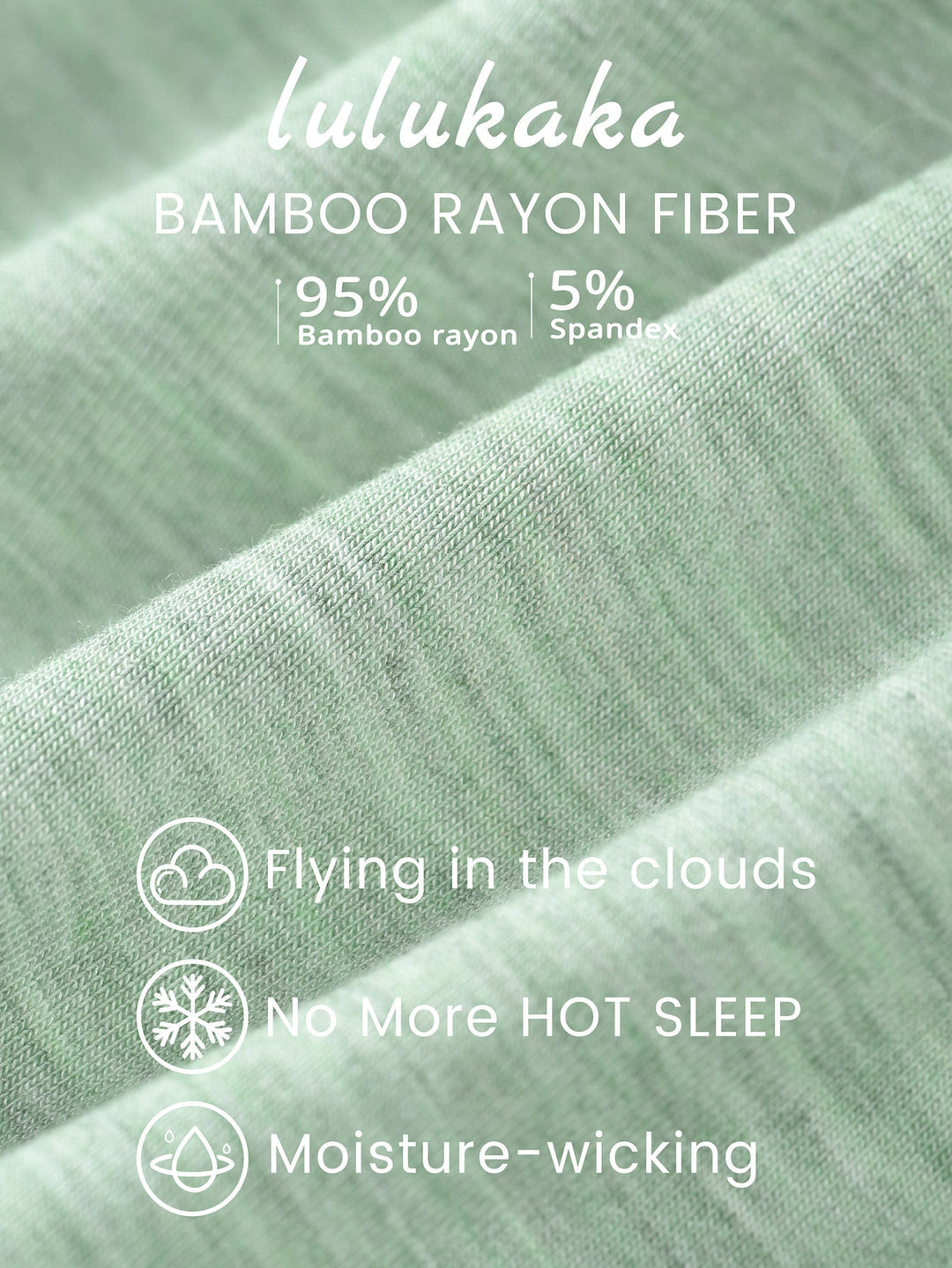 Women Bamboo Viscose Pajama Sets Ruffled Cuff Hem Long Sleeve Fancy Yarn 2 Piece Loungewear Loose Fit Drop Shoulder - MOSSRIVER