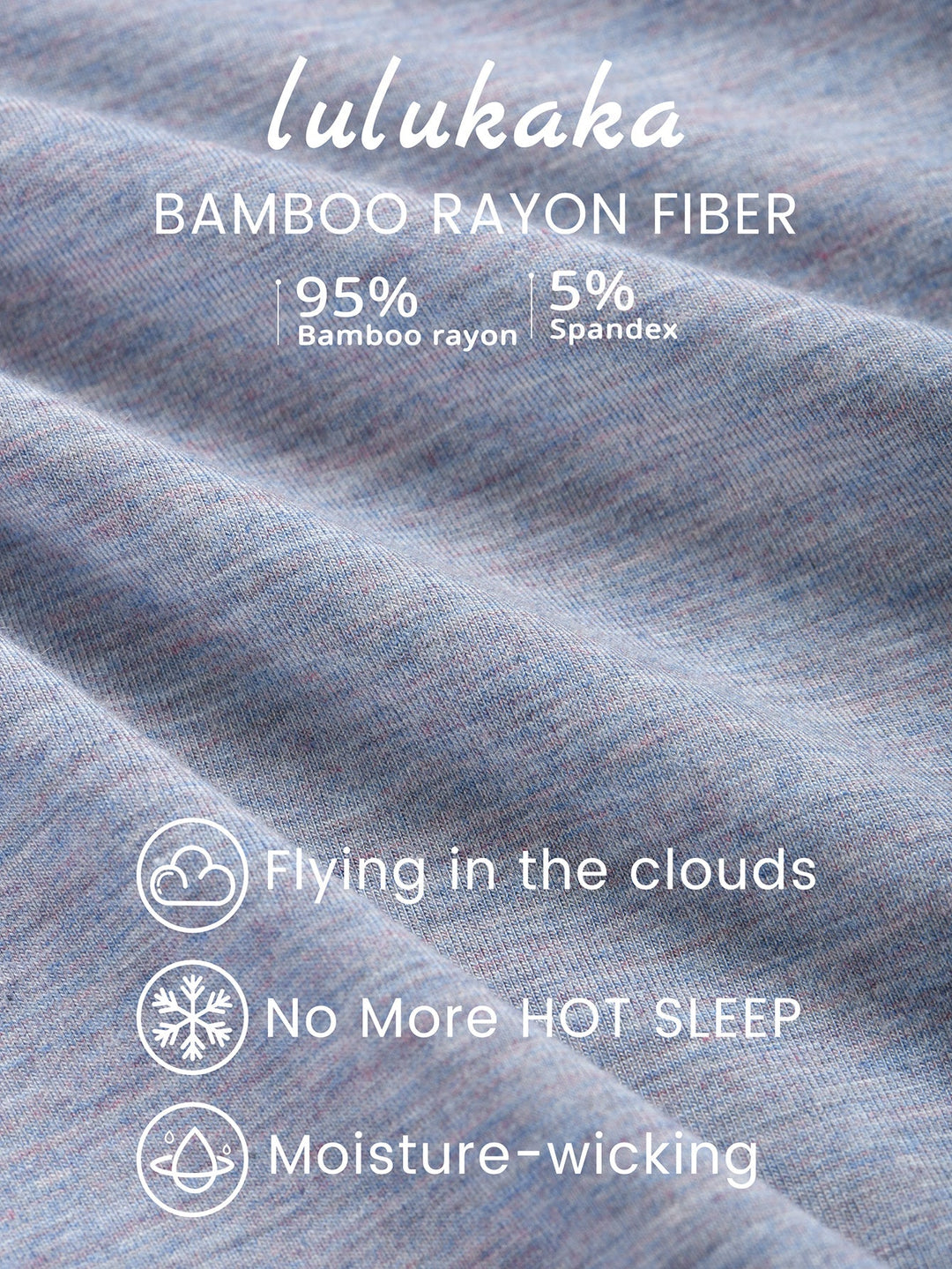 Women Bamboo Viscose Pajama Sets Ruffled Cuff Hem Long Sleeve Fancy Yarn 2 Piece Loungewear Loose Fit Drop Shoulder - MOSSRIVER