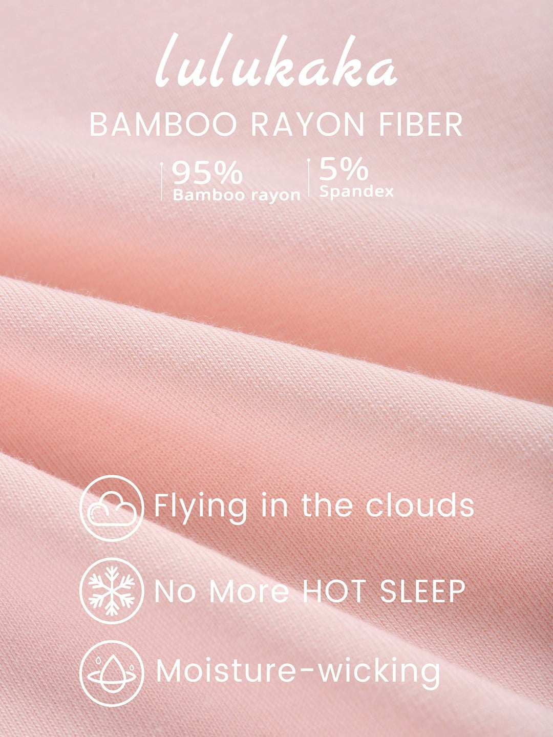 Women Bamboo Viscose Pajama Sets Ruffled Cuff Hem Long Sleeve Fancy Yarn 2 Piece Loungewear Loose Fit Drop Shoulder - MOSSRIVER