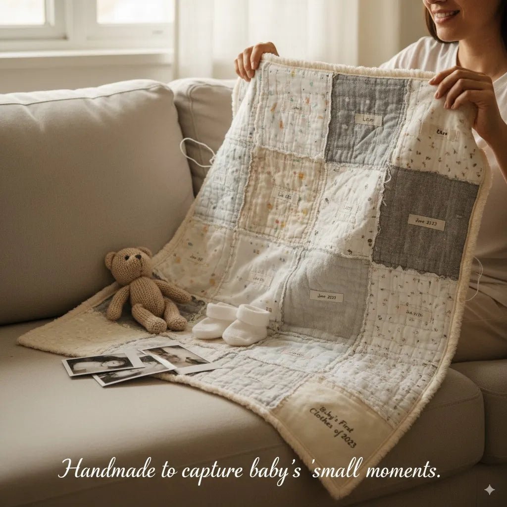 Create a Heartfelt Quilt from Baby Clothes in 5 Simple Steps - MOSSRIVER
