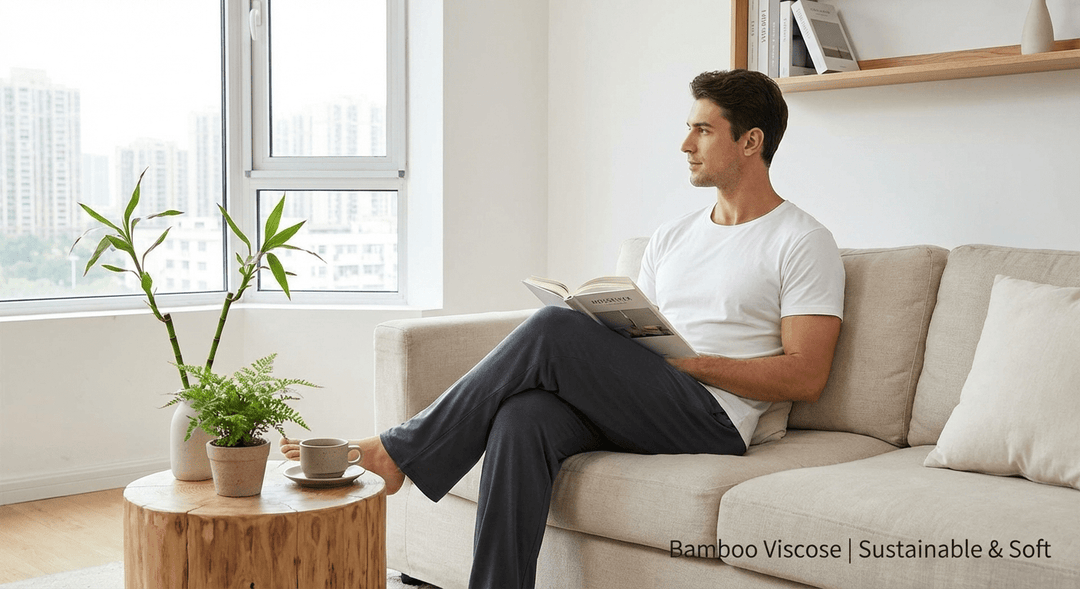 Sustainable Bamboo Pajama Pants: - MOSSRIVER