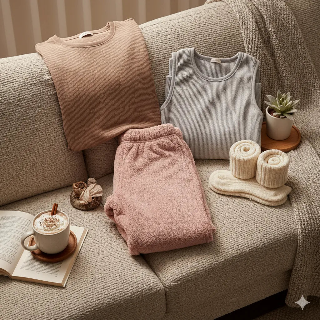 Discover the Coziest 4 pc Thermal and Fleece Pajama Sets for Winter - MOSSRIVER