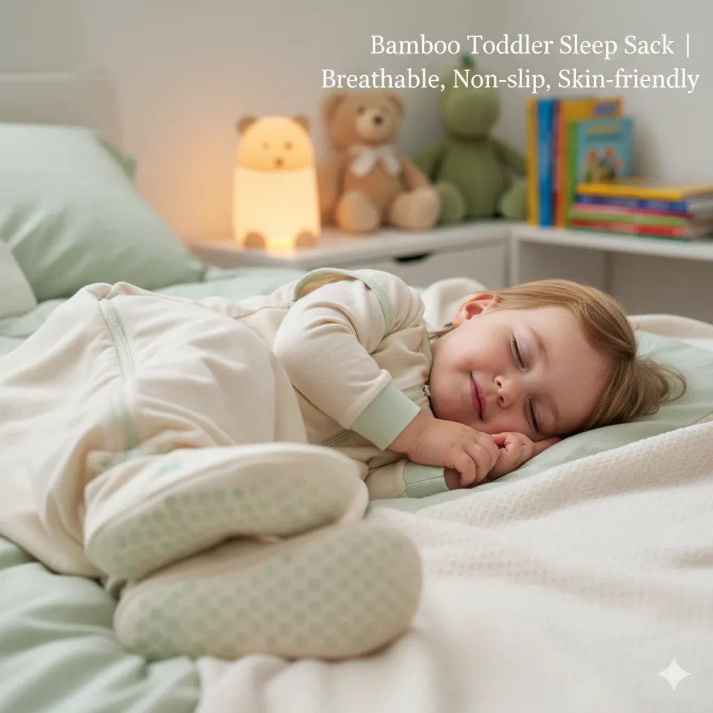 Discover the Coziest Bamboo Toddler Sleep Sack with Feet for Sweet Dreams - MOSSRIVER