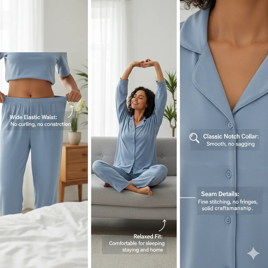 Discover the Cozy Comfort of Ambrielle Brushed Thermal Pajama Set Plus - MOSSRIVER