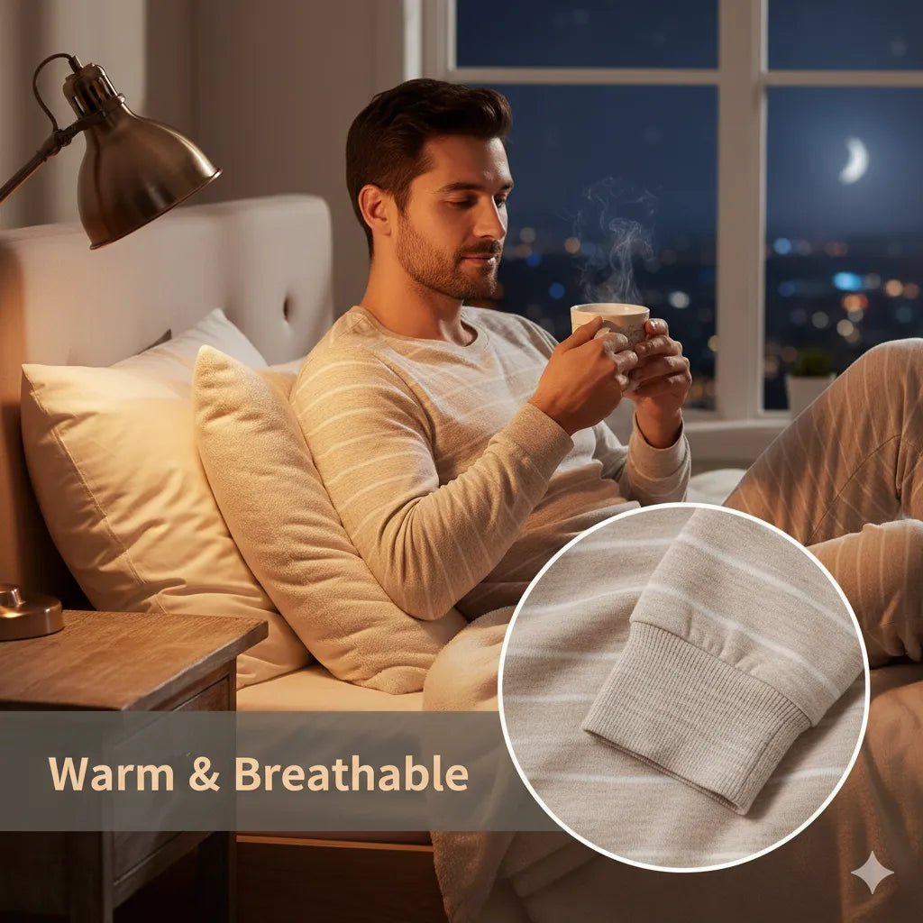 Stay Warm: The Best Thermal Pajama Set for Men - MOSSRIVER