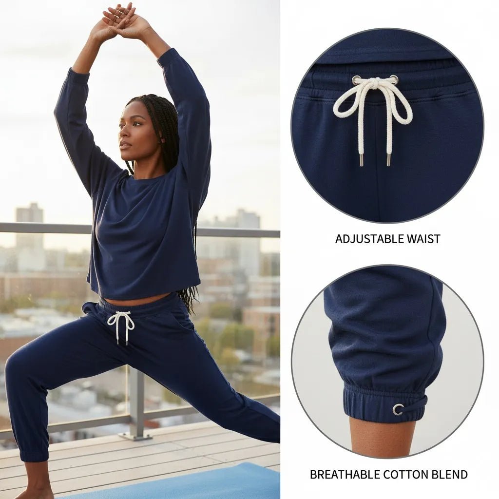 Stylish Navy Loungewear for Women: Where Comfort Meets Elegance - MOSSRIVER