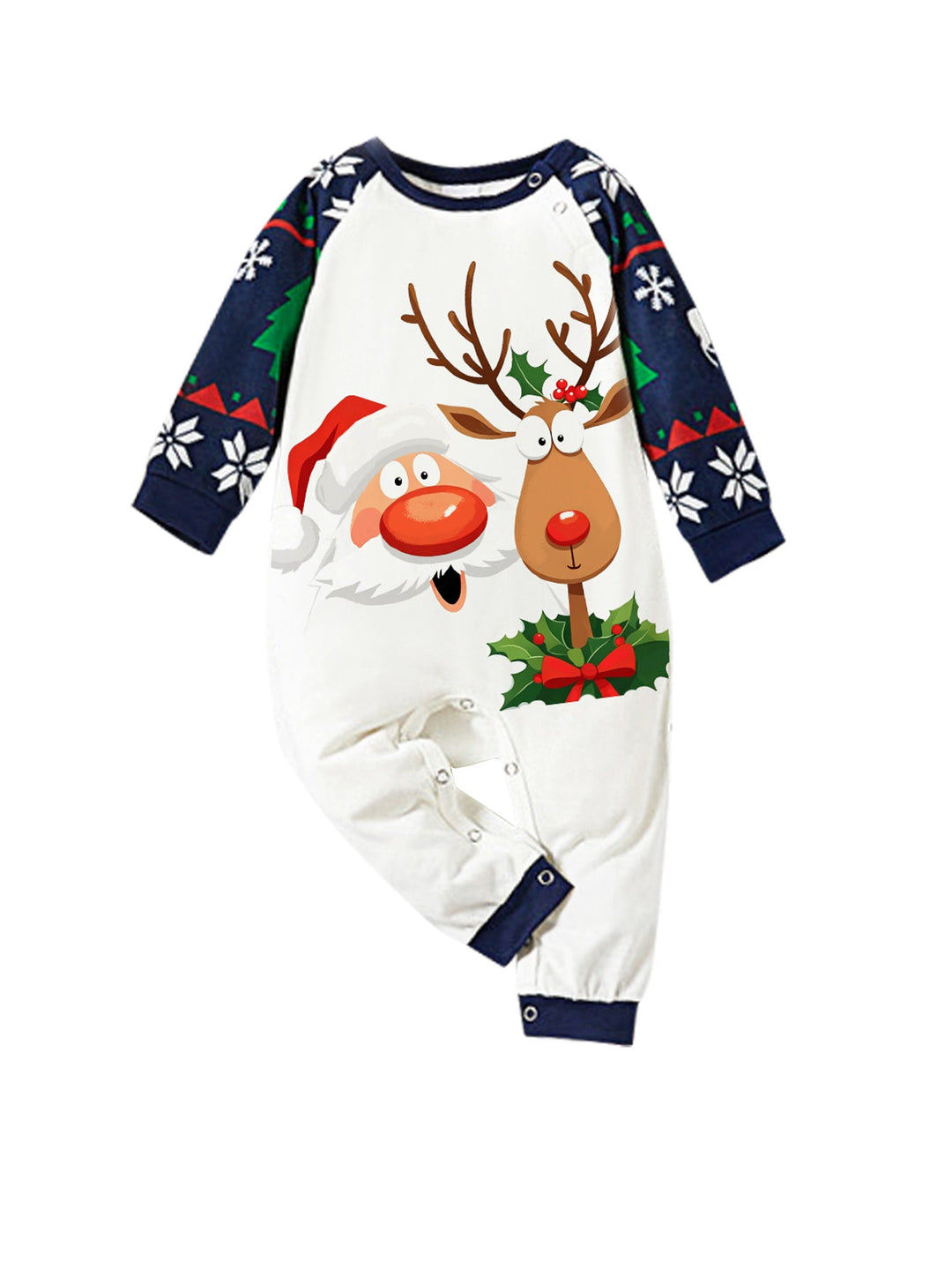Christmas Pants Set Print - Christmas Santa and reindeer print