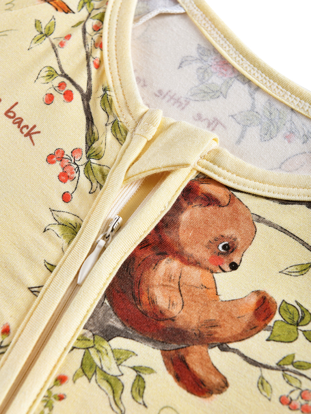 Bamboo Short-Sleeve Baby One-Piece Animal Jungle Print