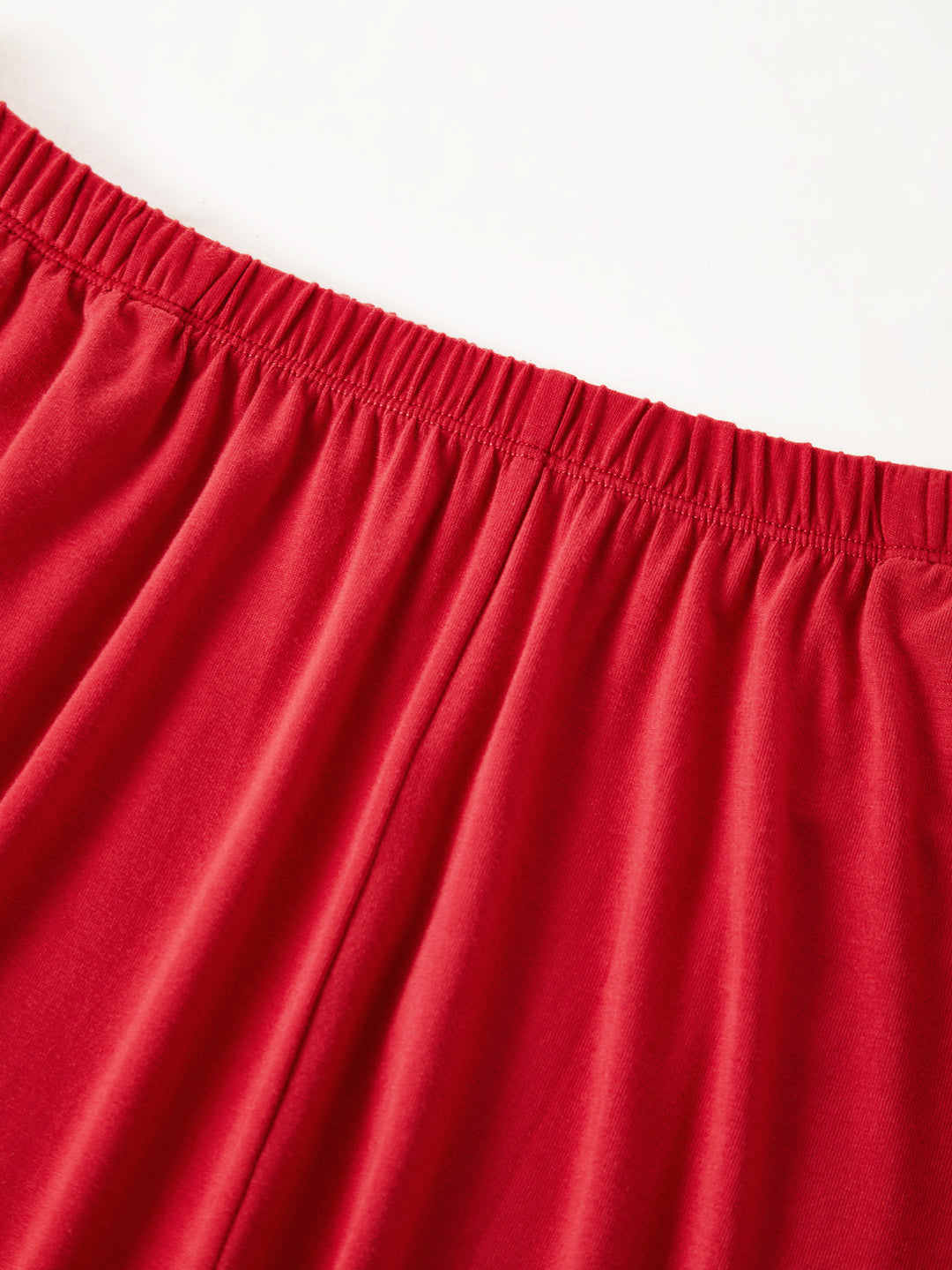 Women's Red Rayon Pajama Set | Long Sleeve Two-Piece Sleepwear