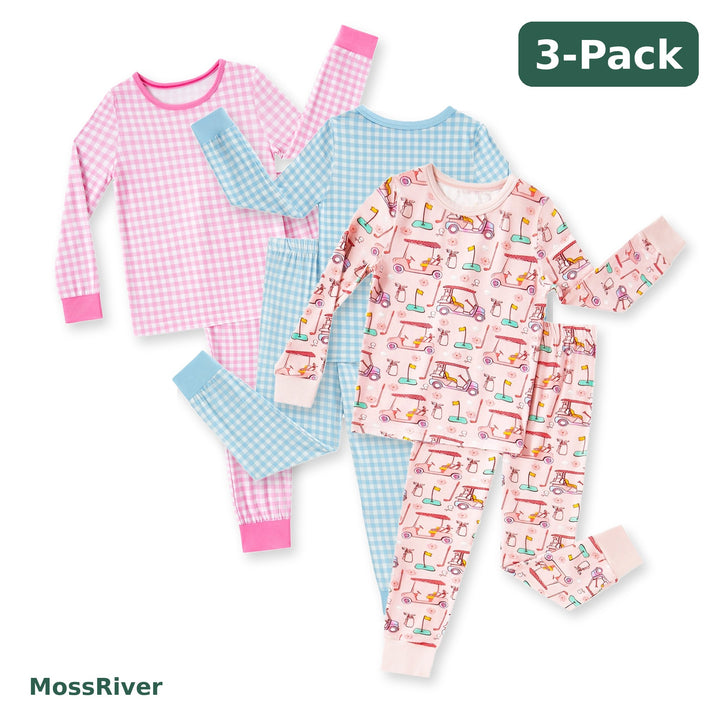 MossRiver 3-pack, Gingham & Golf (3-Pack label)