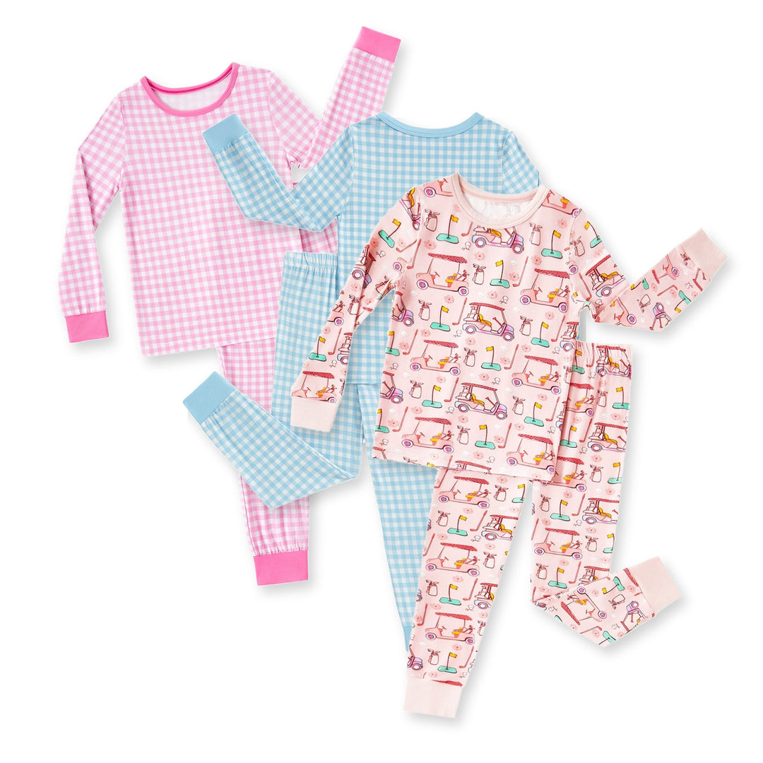 MossRiver 3-pack, Gingham & Golf