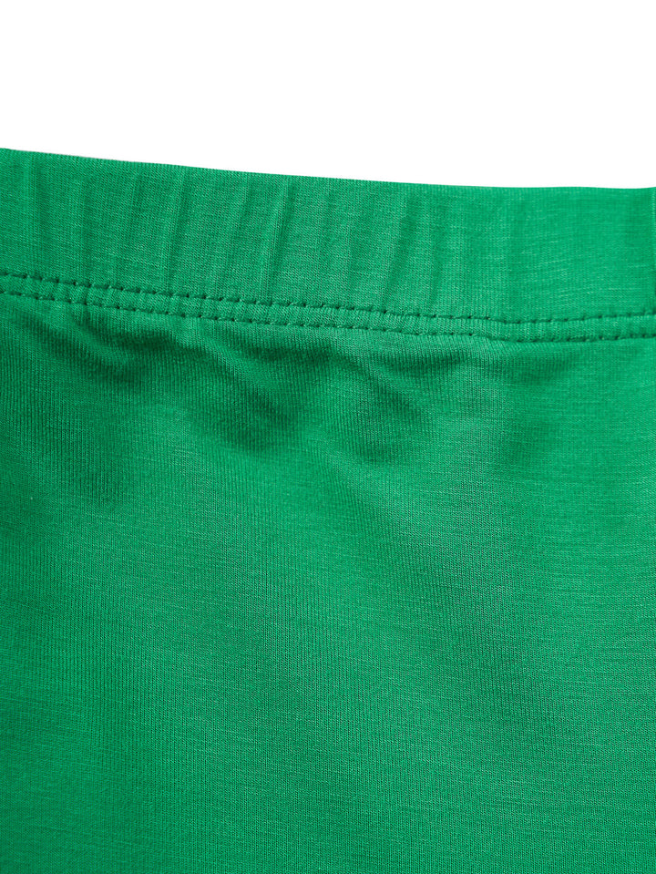 Long-Sleeve Kid's Green Two-Piece