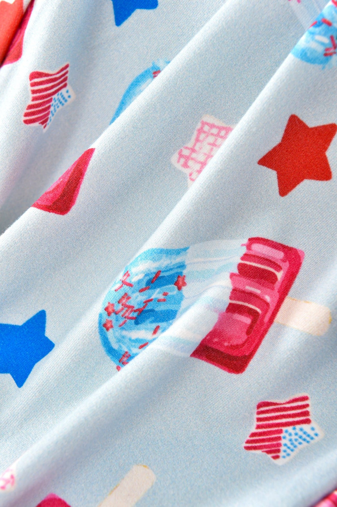 Bamboo Short - Sleeve Baby One - Piece American Star Ice Cream - MOSSRIVER