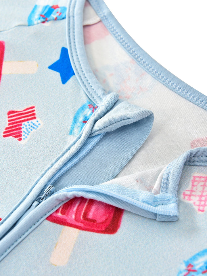 Bamboo Short - Sleeve Baby One - Piece American Star Ice Cream - MOSSRIVER