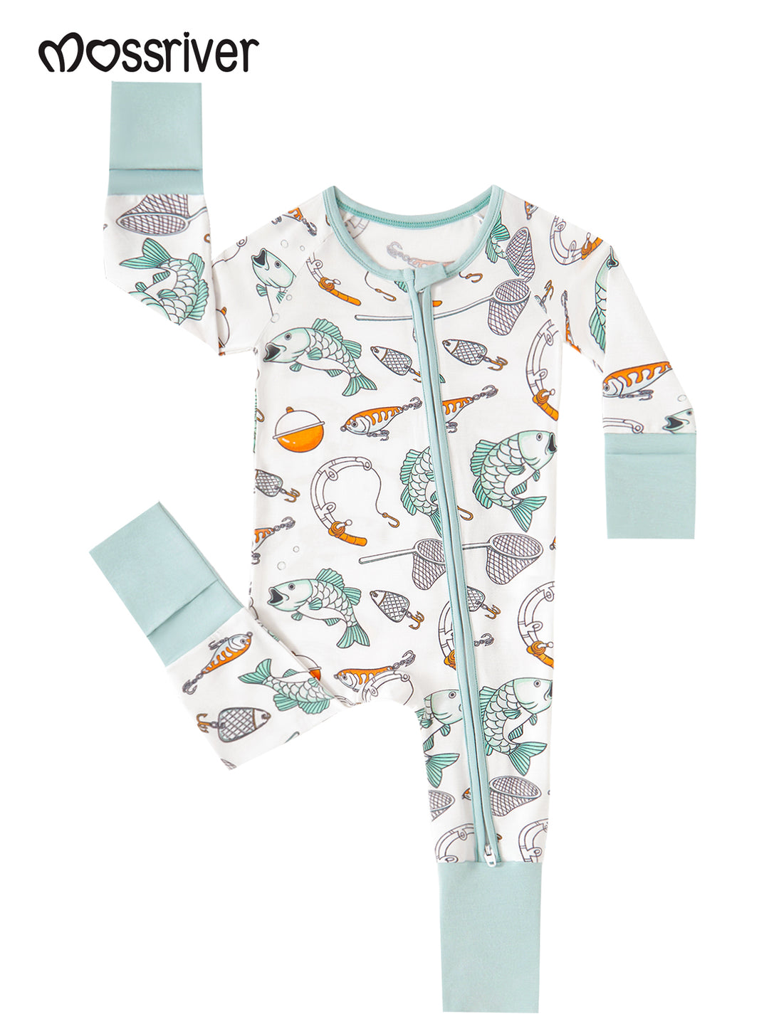 Slim Fit Long Pants Mittens & Footies Baby One-Piece