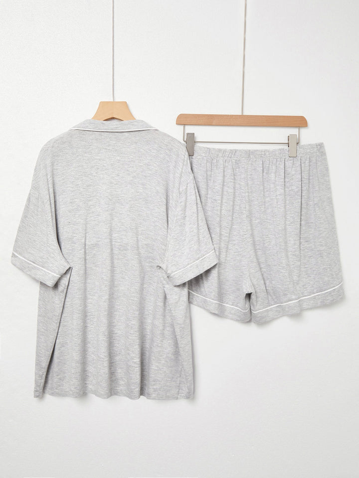 Basic Short - Sleeve Women's Pajama Set - MOSSRIVER