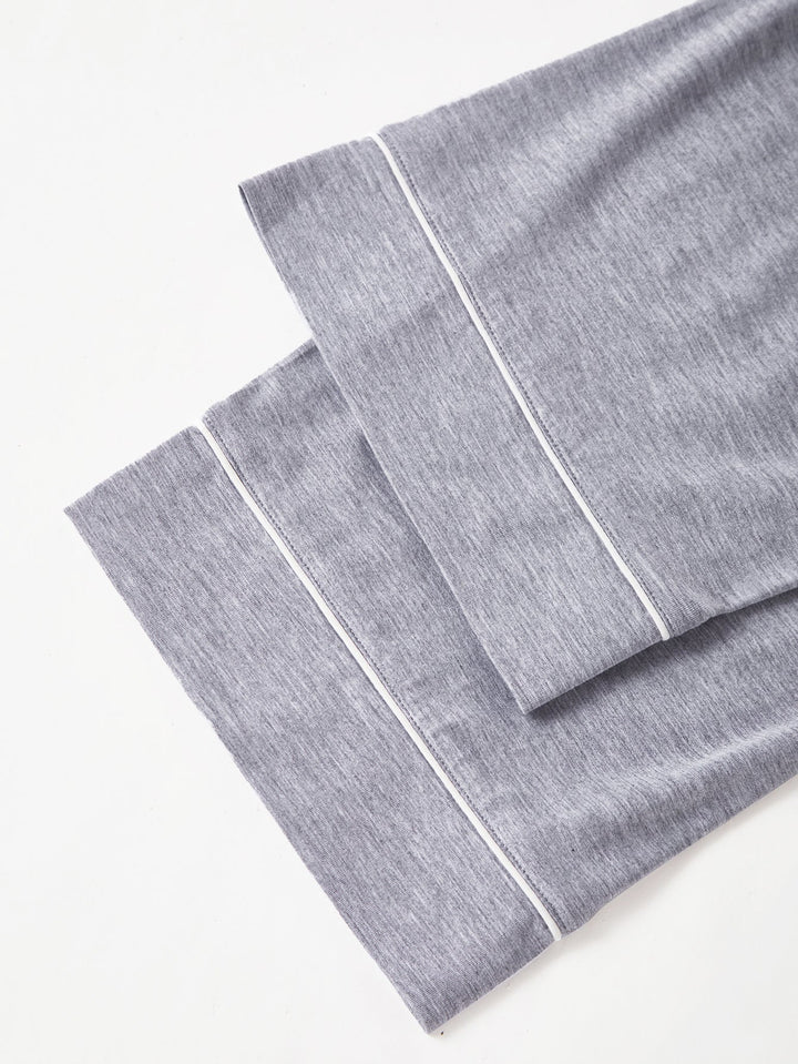 Basics Long - Sleeve Women's Pajama Set - MOSSRIVER