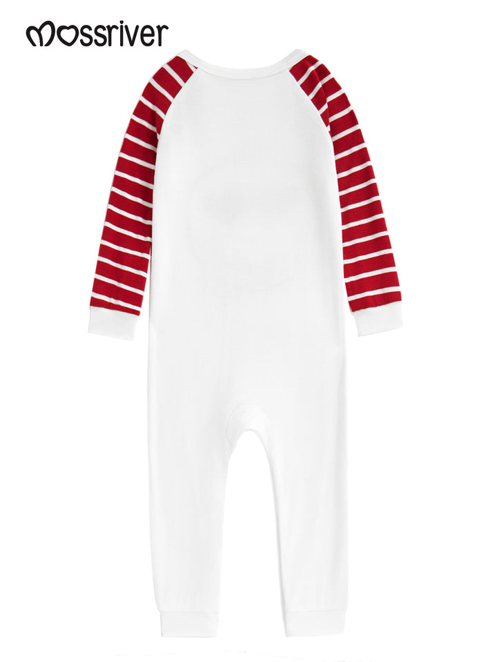 Smile Print Long-Sleeve Baby One-Piece