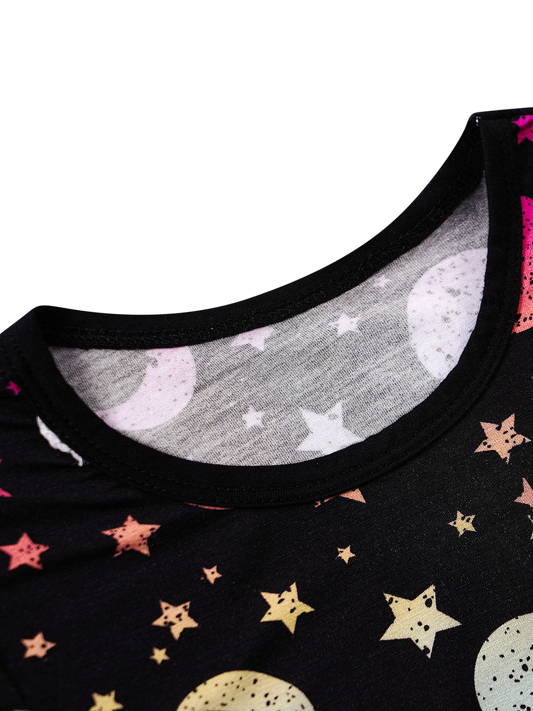 Bamboo Long-Sleeve Kid's Two-Piece Starry Night Sky Print