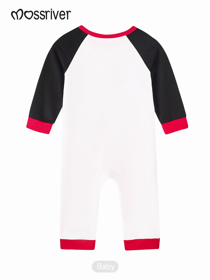 Christmas Elf Print Long - Sleeve Baby One - Piece - MOSSRIVER