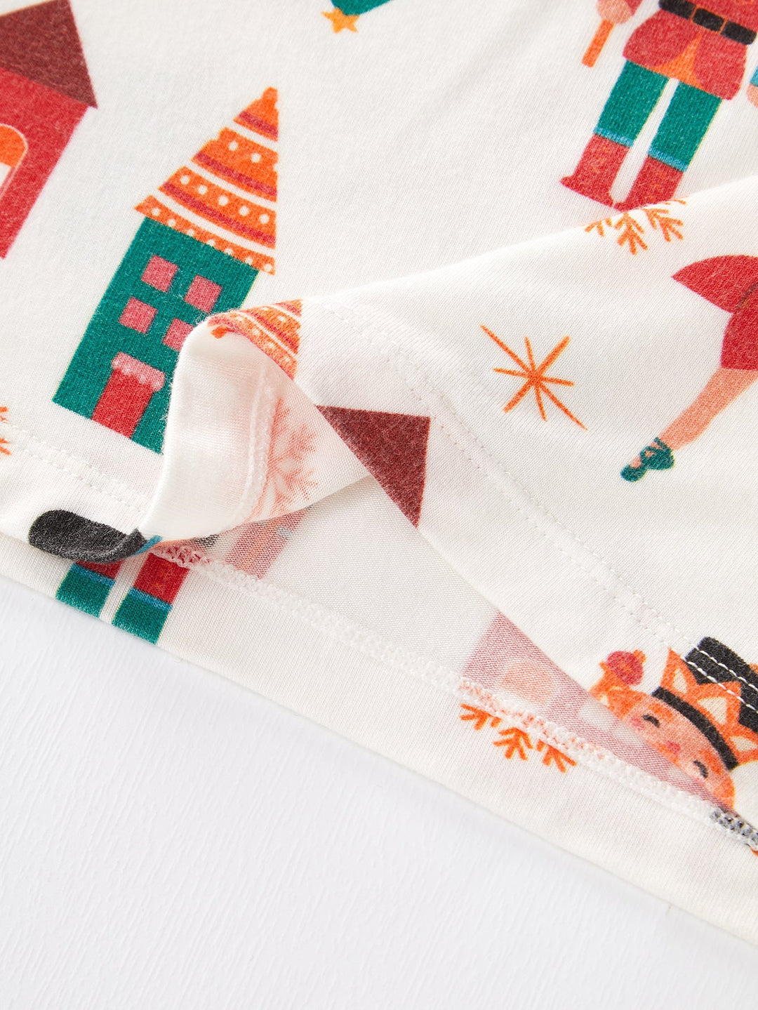 Christmas Family Matching Bamboo Long - Sleeve Kid's Two - Piece King and Princess Print - MOSSRIVER