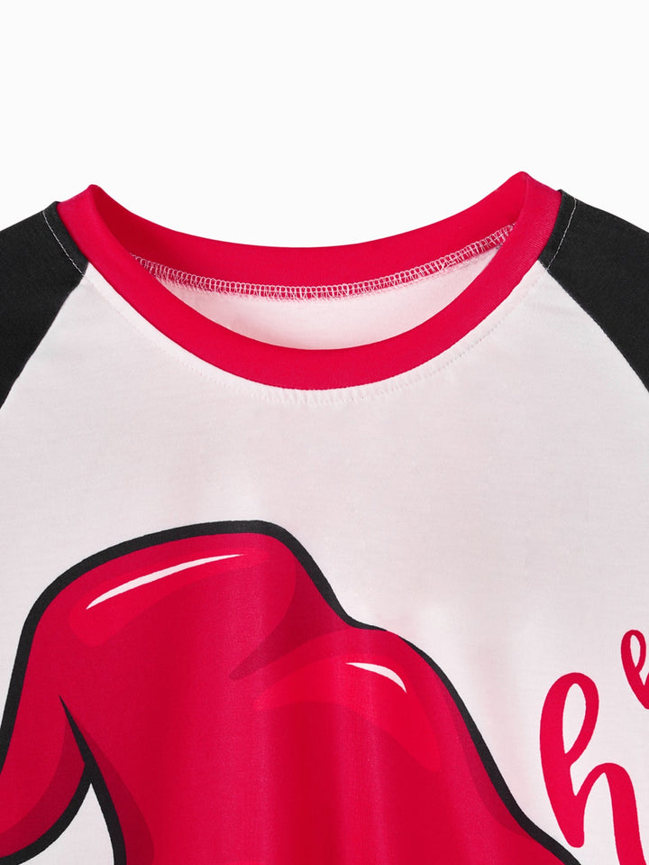 Christmas Long - Sleeve Women's Pajama Set Elf Print - MOSSRIVER