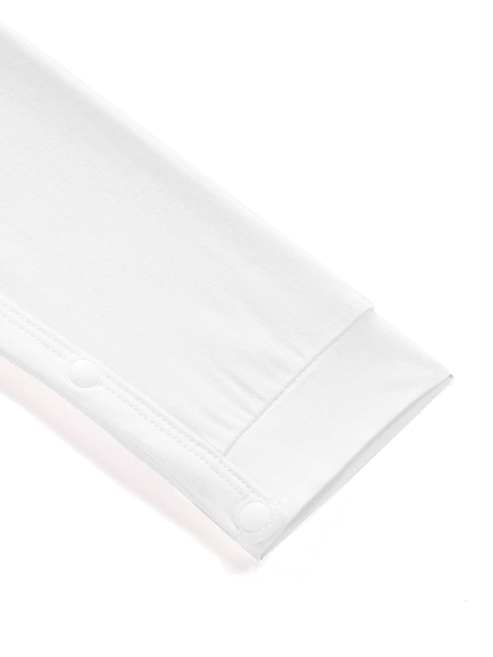 Smile Print Long-Sleeve Baby One-Piece