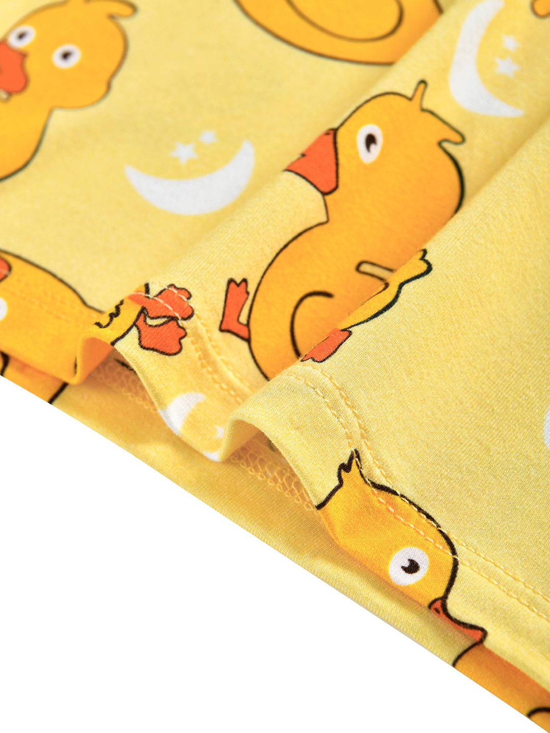 Bamboo Short-Sleeve Kid Pajama Two-Piece Yellow Duckling