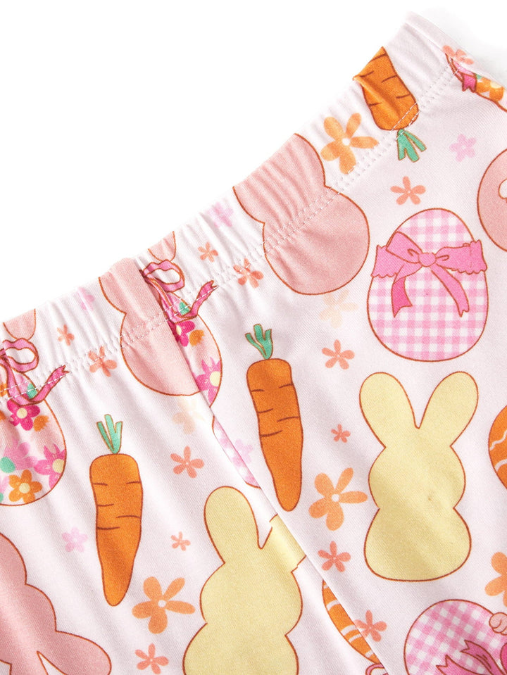 Easter Bunny Carrot Print Baby Pajamas - MOSSRIVER