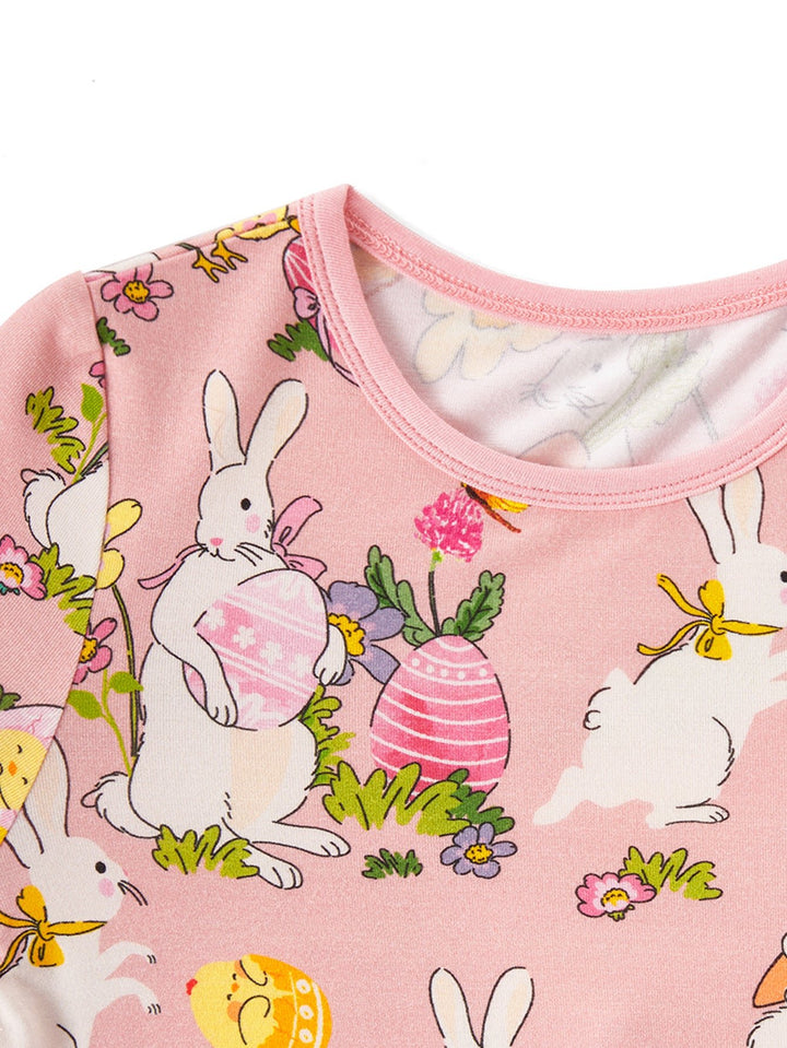Easter Bunny Print Bamboo Pajamas - MOSSRIVER