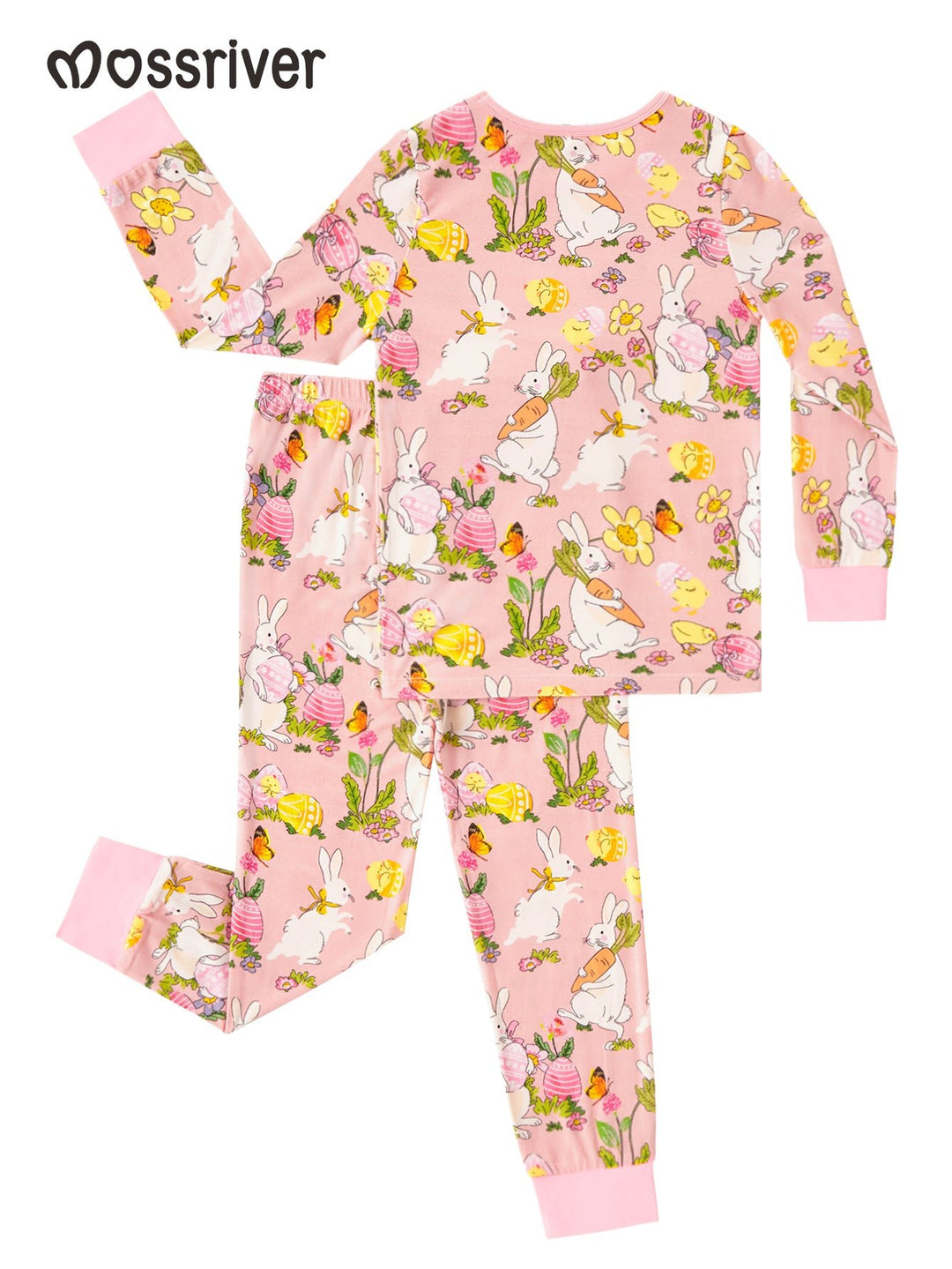 Easter Bunny Print Bamboo Pajamas - MOSSRIVER