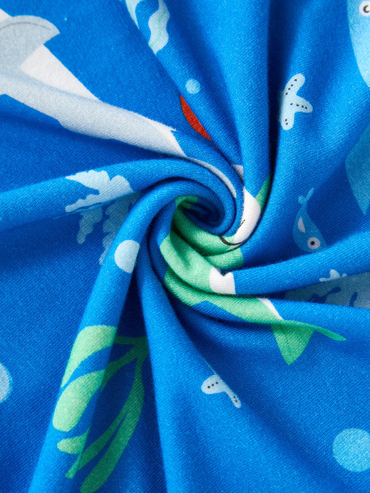 Bamboo Viscose Kids Pajama Set 2T-7Y, Shark Print