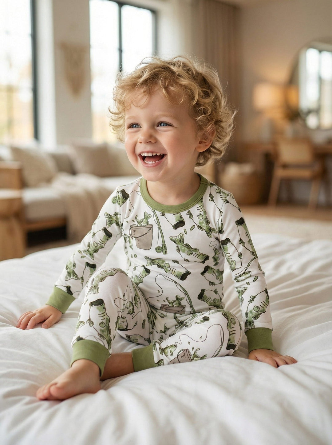 Fisherman Long - Sleeve Baby Two - Piece - MOSSRIVER