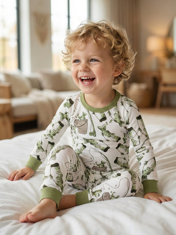 Fisherman Long - Sleeve Baby Two - Piece - MOSSRIVER