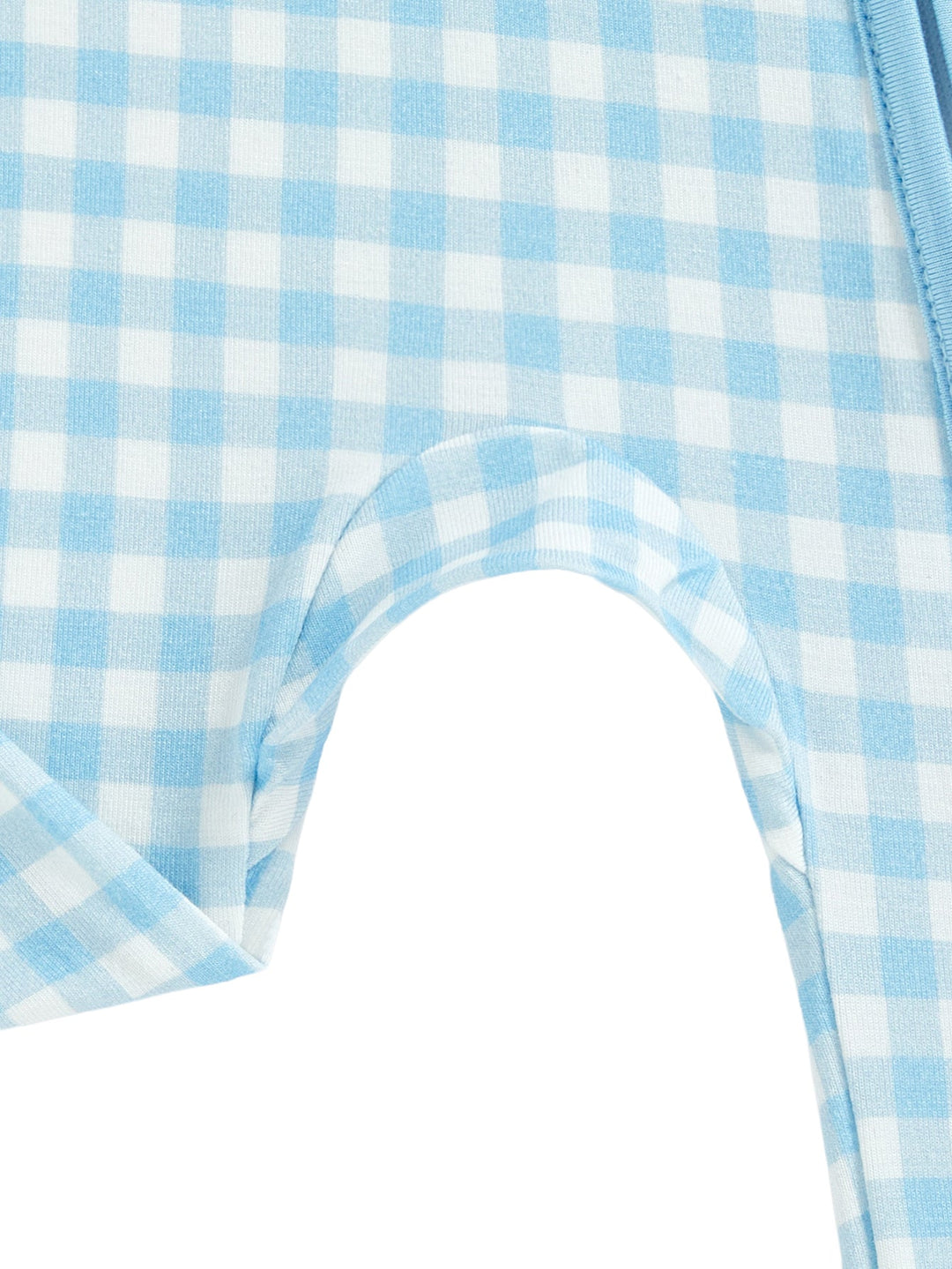 Footies Mitten Long - Sleeve Baby One - Piece Gingham - MOSSRIVER