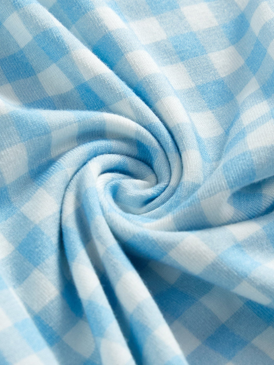 Footies Mitten Long - Sleeve Baby One - Piece Gingham - MOSSRIVER