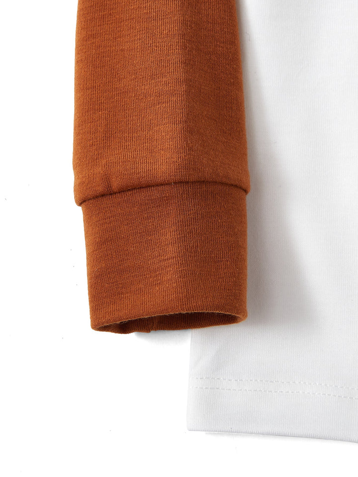 Gingerbread man Print Long - Sleeve Kid's Two - Piece - MOSSRIVER