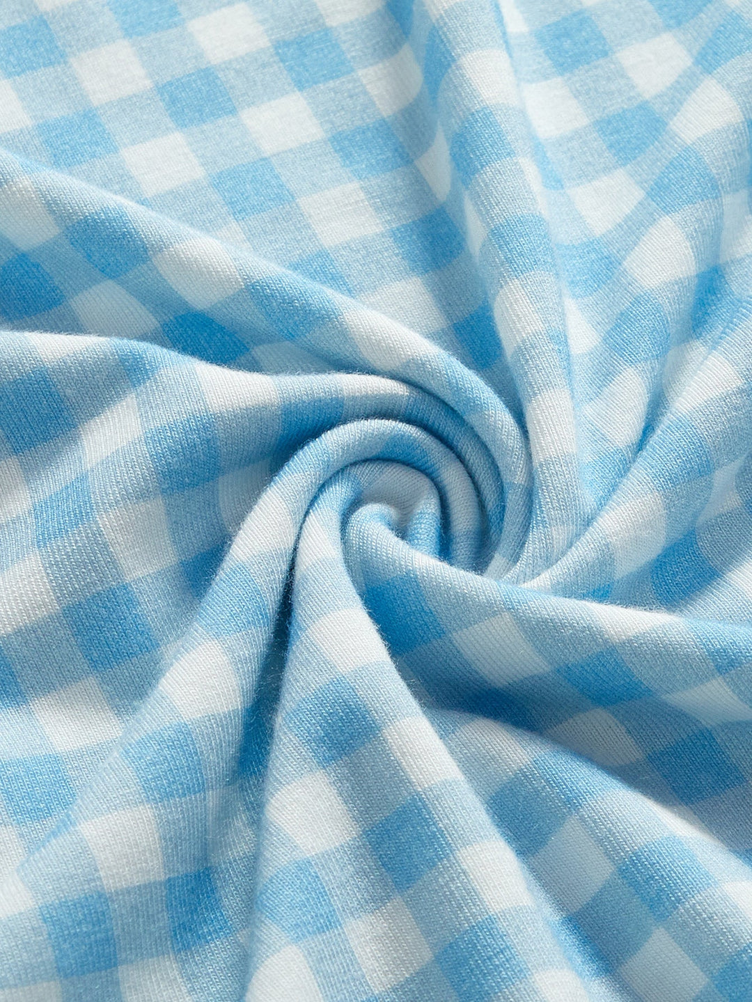 Gingham Long - Sleeve Baby Two - Piece - MOSSRIVER