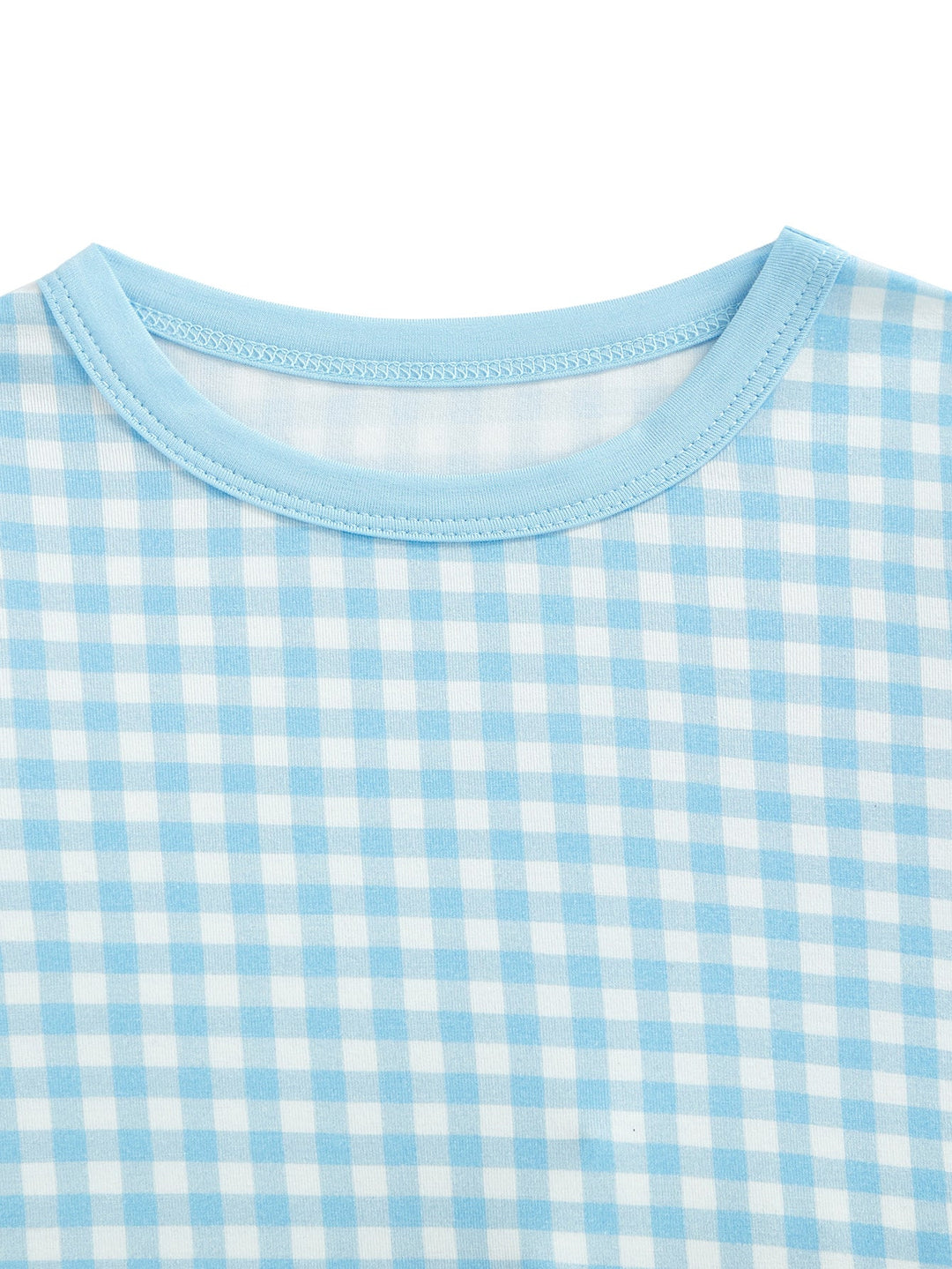 Gingham Long - Sleeve Baby Two - Piece - MOSSRIVER