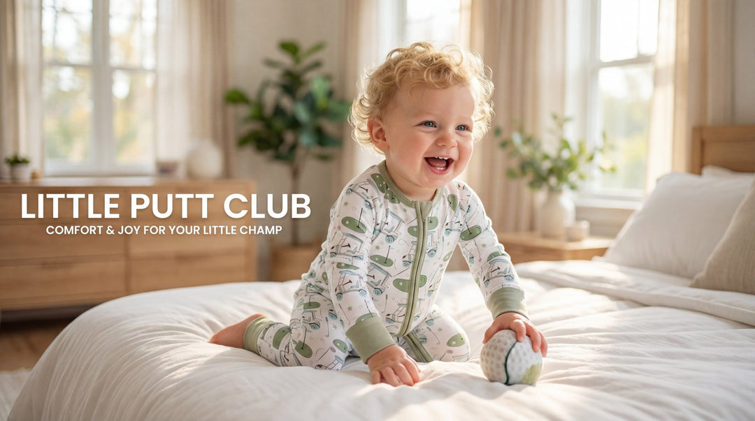 Golf Print Bamboo Long - Sleeve Baby Two - Piece - MOSSRIVER