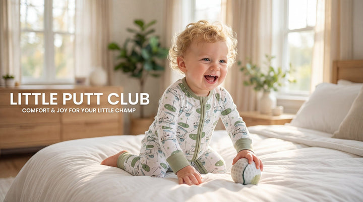 Golf Print Bamboo Long - Sleeve Baby Two - Piece - MOSSRIVER