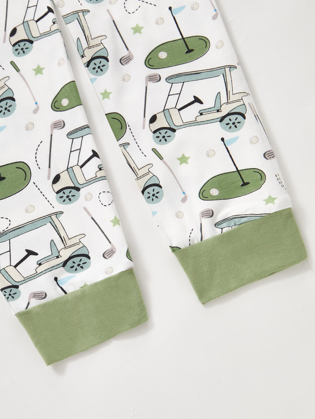 Golf Print Bamboo Long - Sleeve Baby Two - Piece - MOSSRIVER