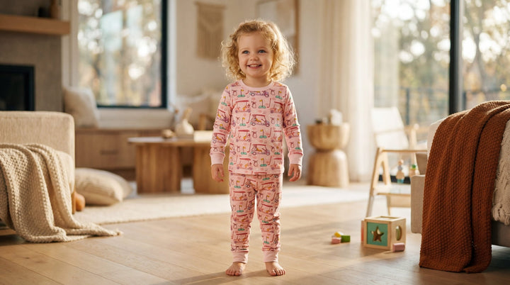 Golf Print Bamboo Long - Sleeve Baby Two - Piece - MOSSRIVER