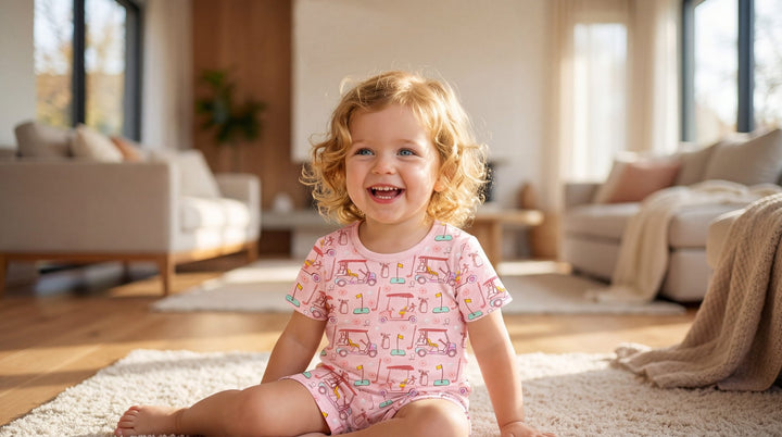 Golf Print Bamboo Two - Piece Pajamas - MOSSRIVER