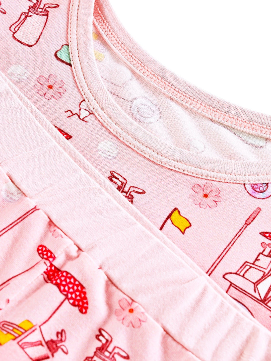 Golf Print Bamboo Two - Piece Pajamas - MOSSRIVER