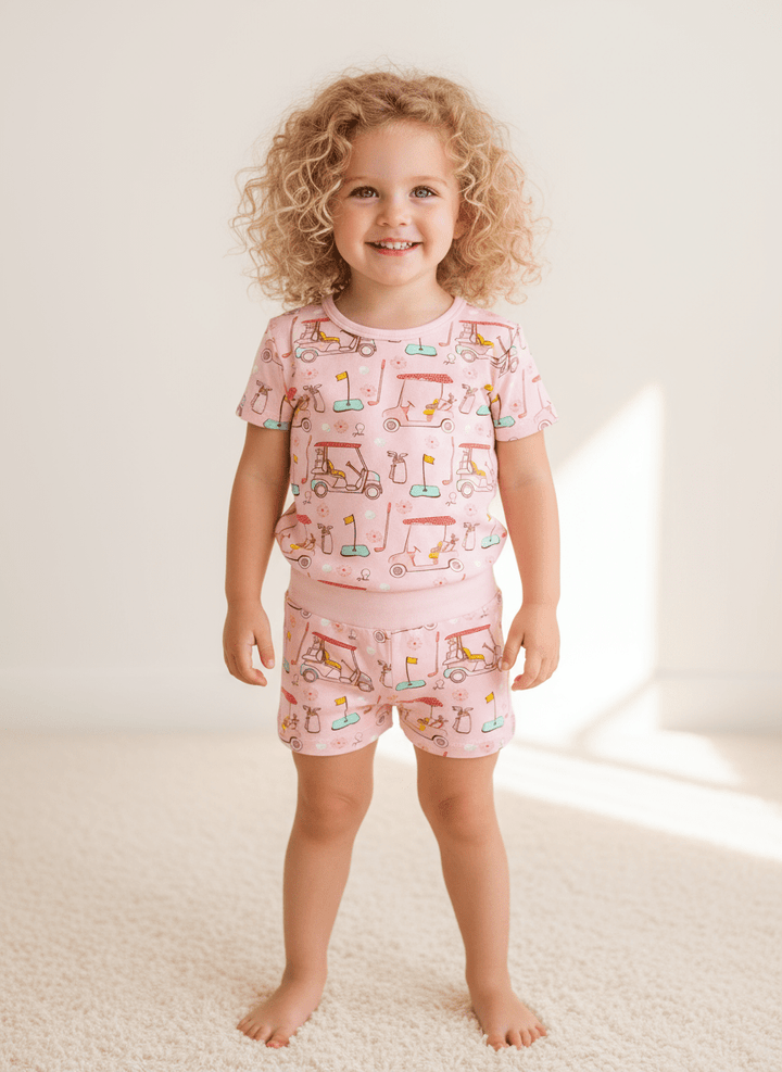 Golf Print Bamboo Two - Piece Pajamas - MOSSRIVER