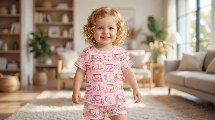 Golf Print Bamboo Two - Piece Pajamas - MOSSRIVER