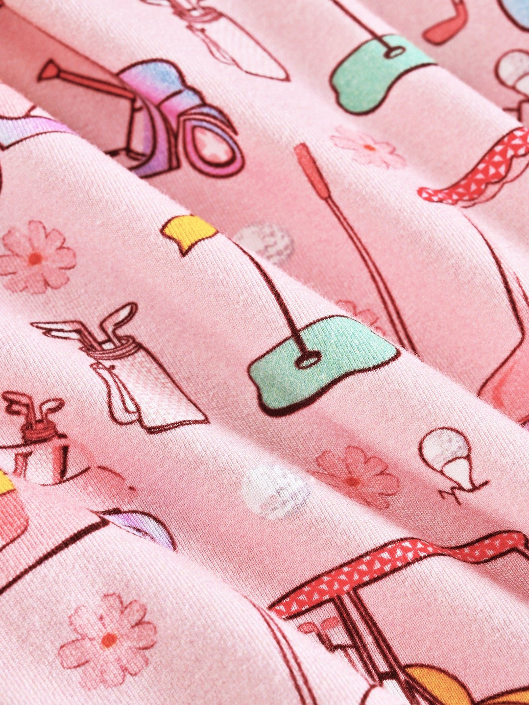 Golf Print Bamboo Two - Piece Pajamas - MOSSRIVER