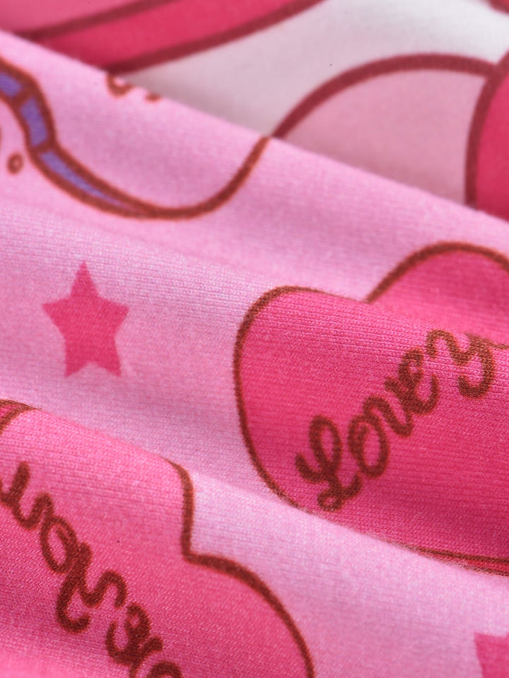 Hearts Print Bamboo Long - Sleeve Baby Pajamas - MOSSRIVER